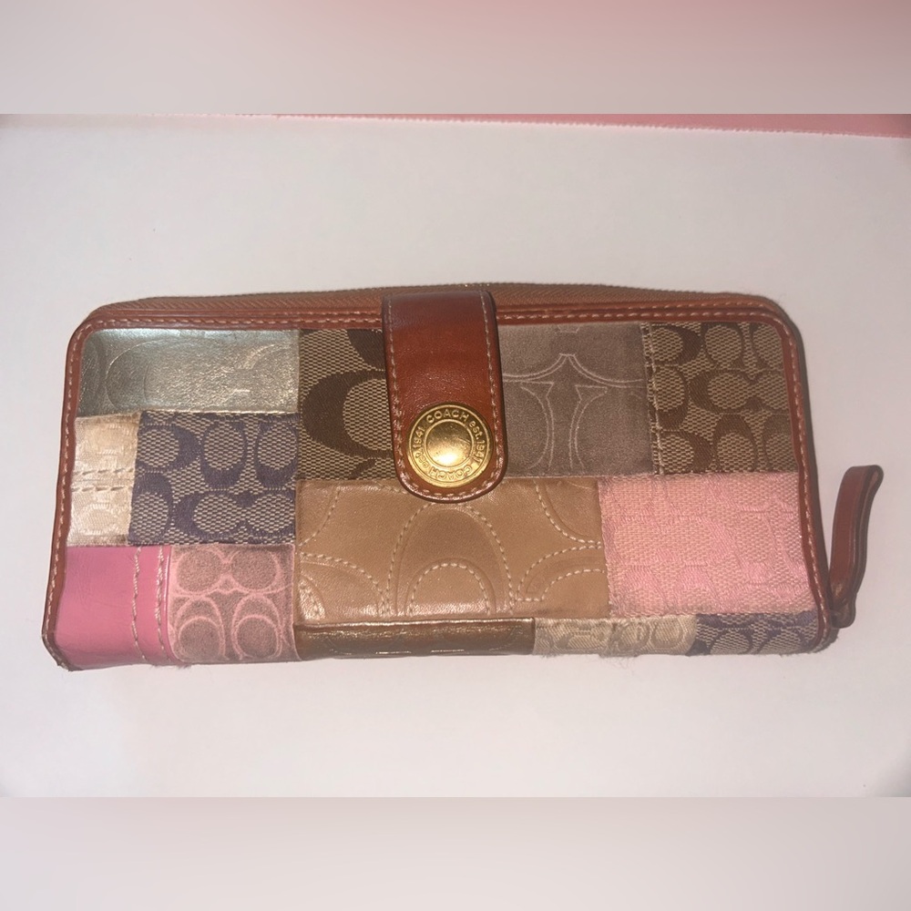 Coach Patchwork Wallet - Multicolor - S# 41211
